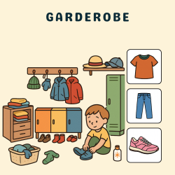 Piktogrammer Garderobe