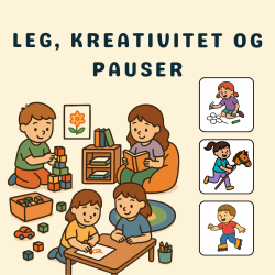 Piktogrammer Leg, kreativitet og pauser